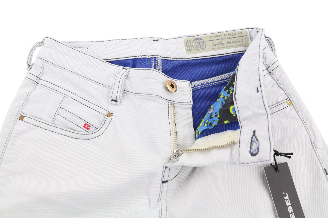 DIESEL Belthy Ankle-C1 0682M Womens Jeans W23/L32 Slim Straight Blue Stretchy