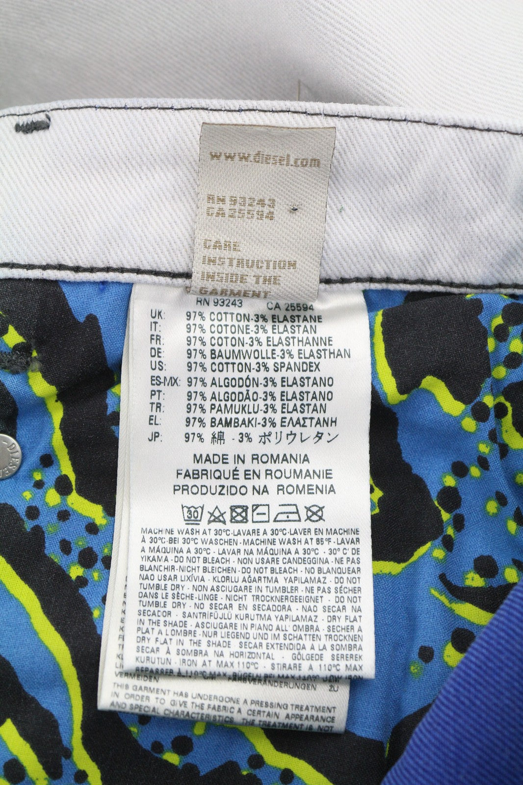 DIESEL Belthy Ankle-C1 0682M Womens Jeans W23/L32 Slim Straight Blue Stretchy