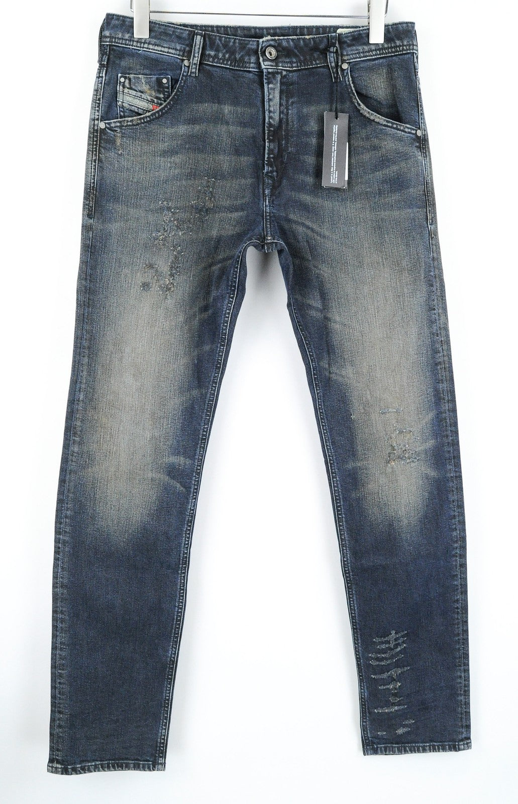 DIESEL Krayver R48XU Men Jeans W31/L32 Slim Carrot Fit Blue Stretch Jeans