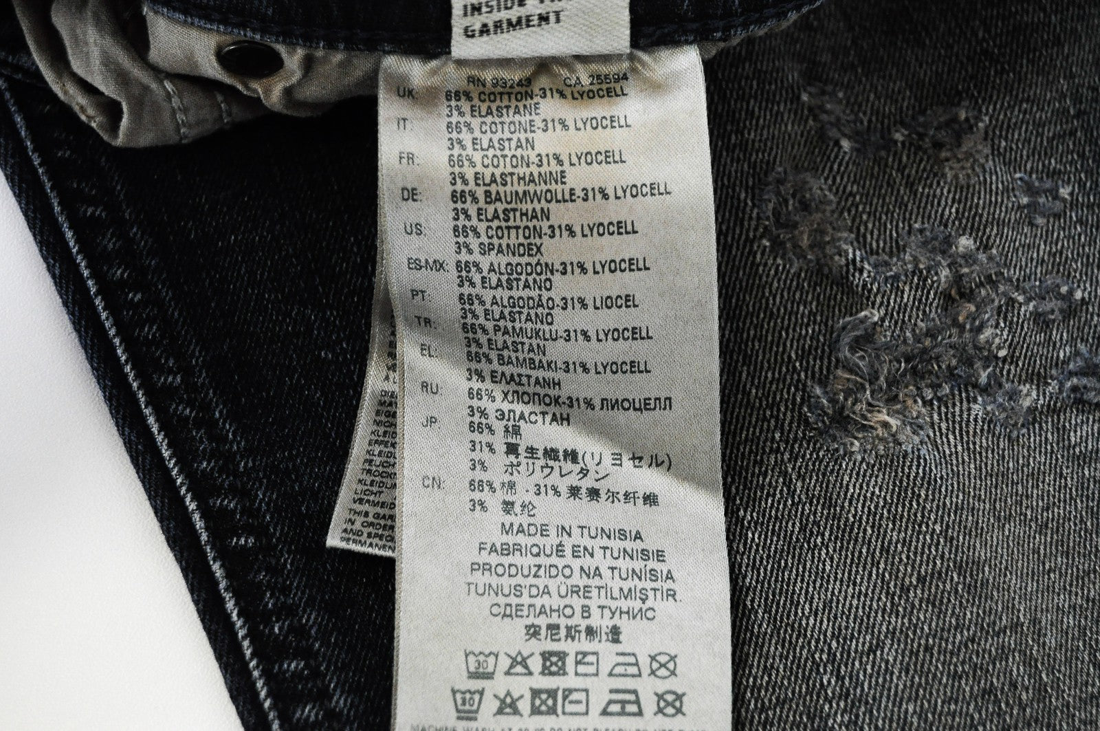 DIESEL Krayver R48XU Men Jeans W31/L32 Slim Carrot Fit Blue Stretch Jeans