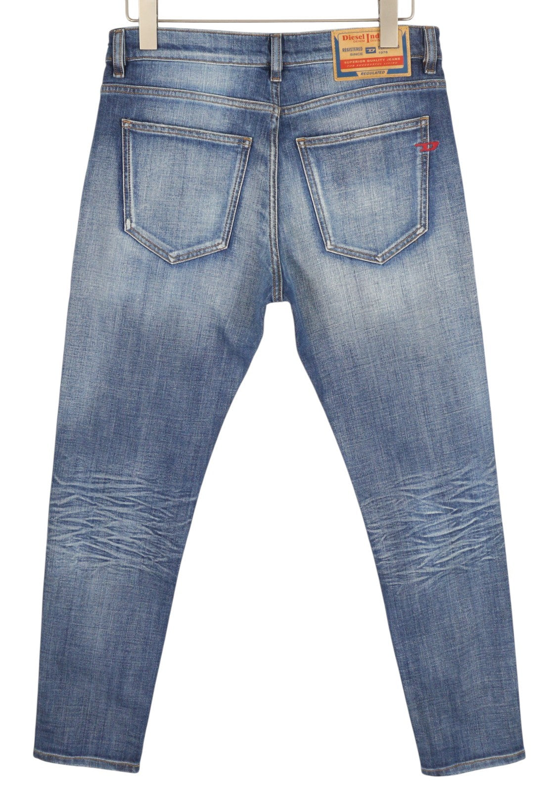 DIESEL 2019 D-Strukt 0DQAE Men Jeans W32/L30 Slim  Zip Fly Fade Effect RRP€175