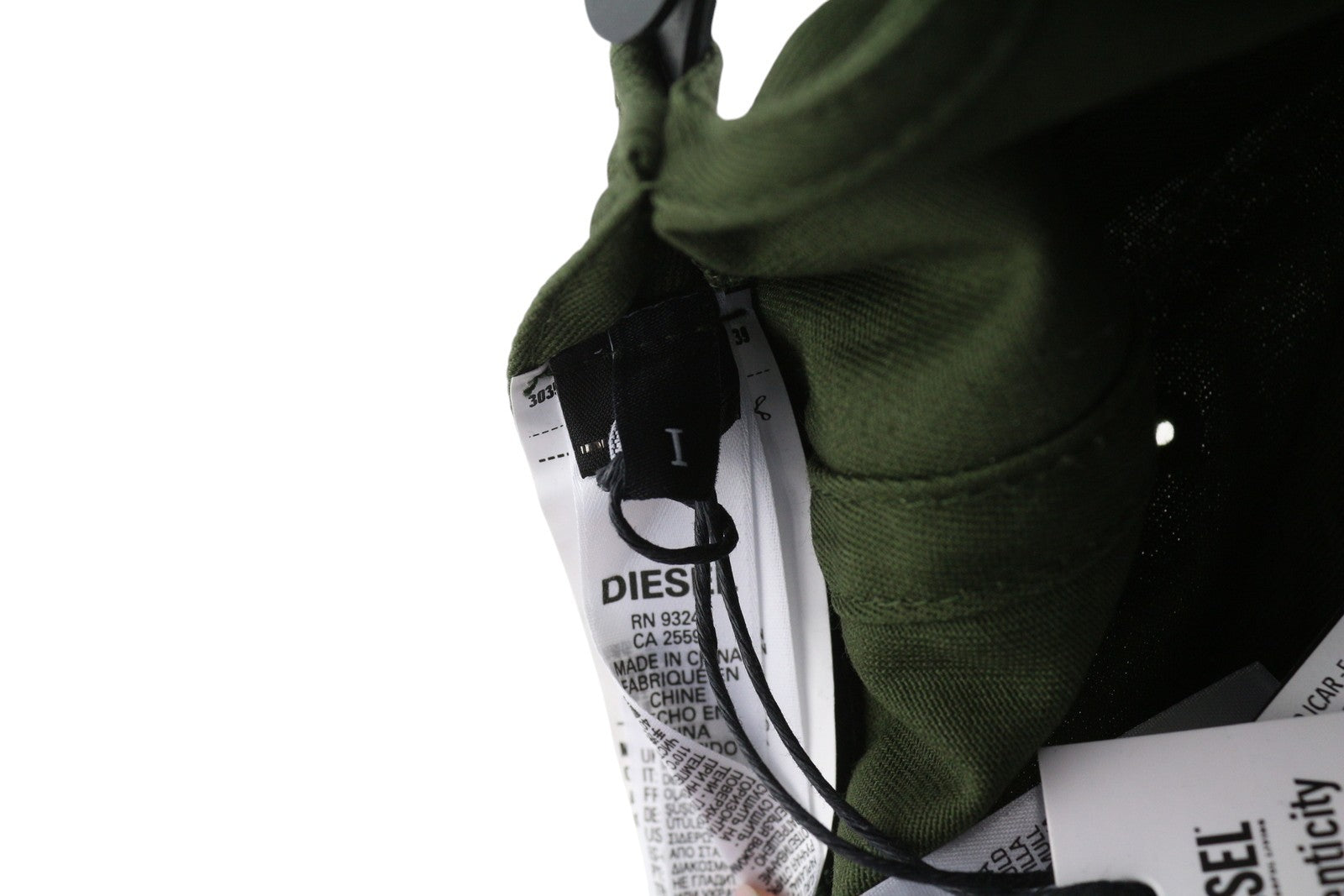 DIESEL Corry-Gum Men Cap 1 Baseball Green Cotton Front Logo All Seasons RRP70