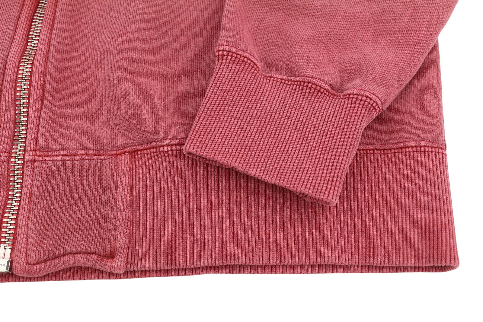 DIESEL S-Nekki-Jac Men Hoodie L Washed Red Full Zip Oversized Hooded RRP€250