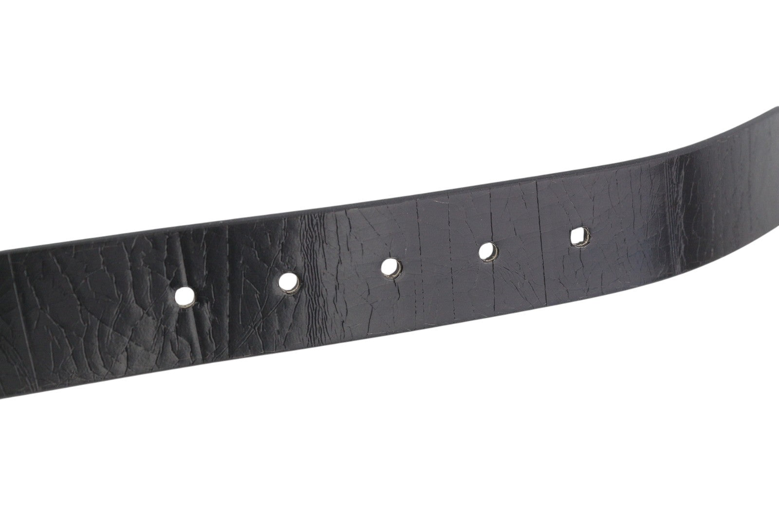 DIESEL B-Photo Men Belt 95 CM Reversible Leather Silver Tone Buckle Closure Dark