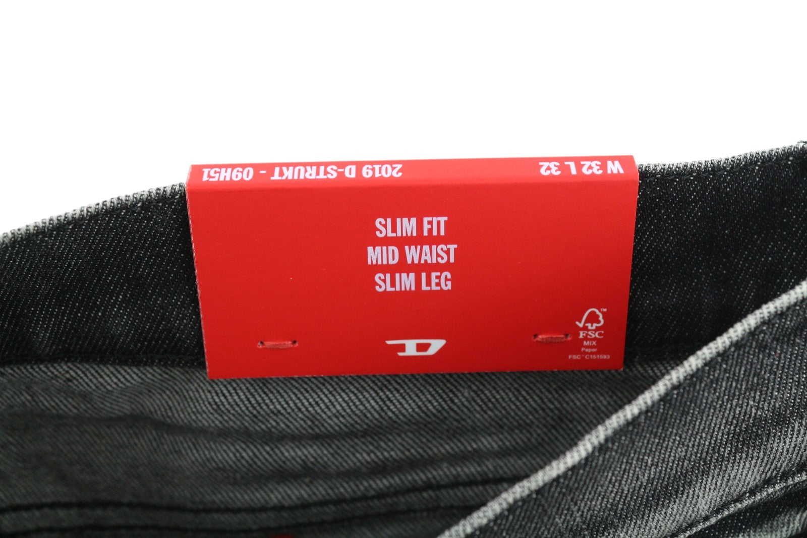 DIESEL 2019 D-Strukt 09H51 Men Jeans W32/L32 Slim  Distress Washed RRP€250