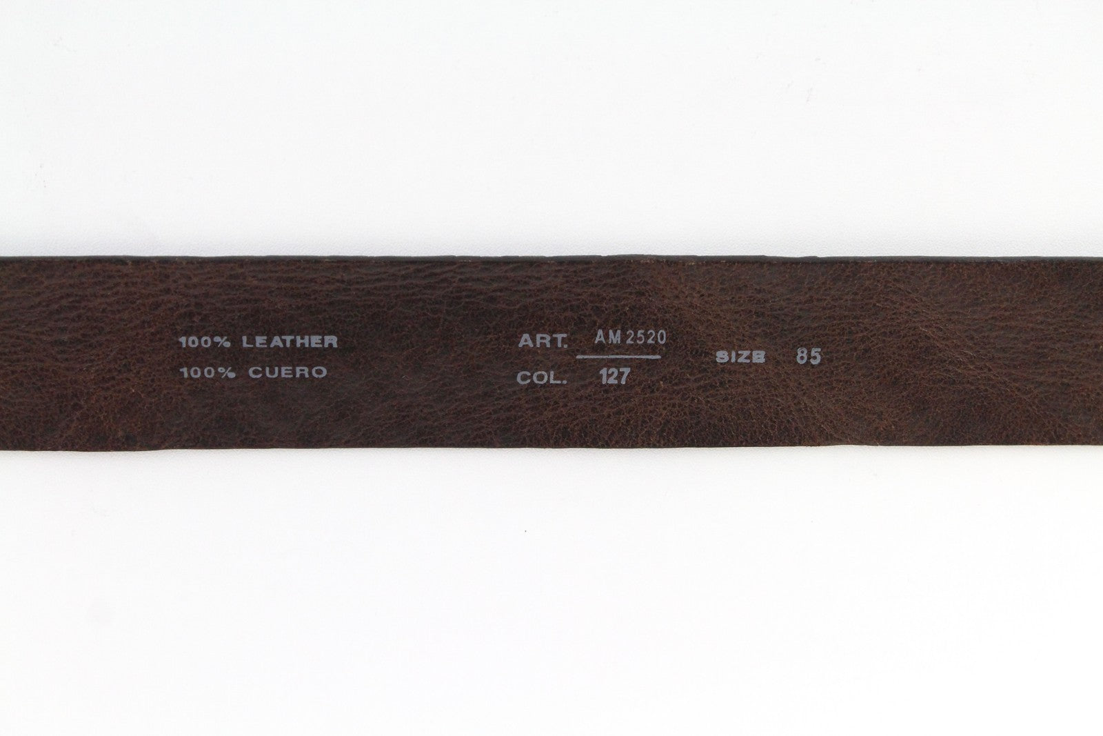 REPLAY Men's 85 CM Brown Pure Leather Belt Aged Look Metal Buckle Casual