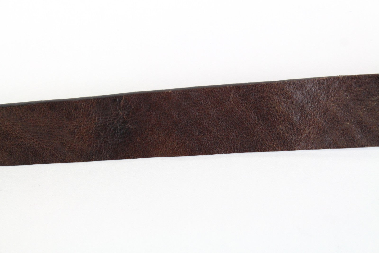 REPLAY Men's 85 CM Brown Pure Leather Belt Aged Look Metal Buckle Casual