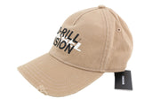 DIESEL C-Stone Men Cap 1 Baseball D-Rill Usion Embroidered Brown Cotton RRP€70