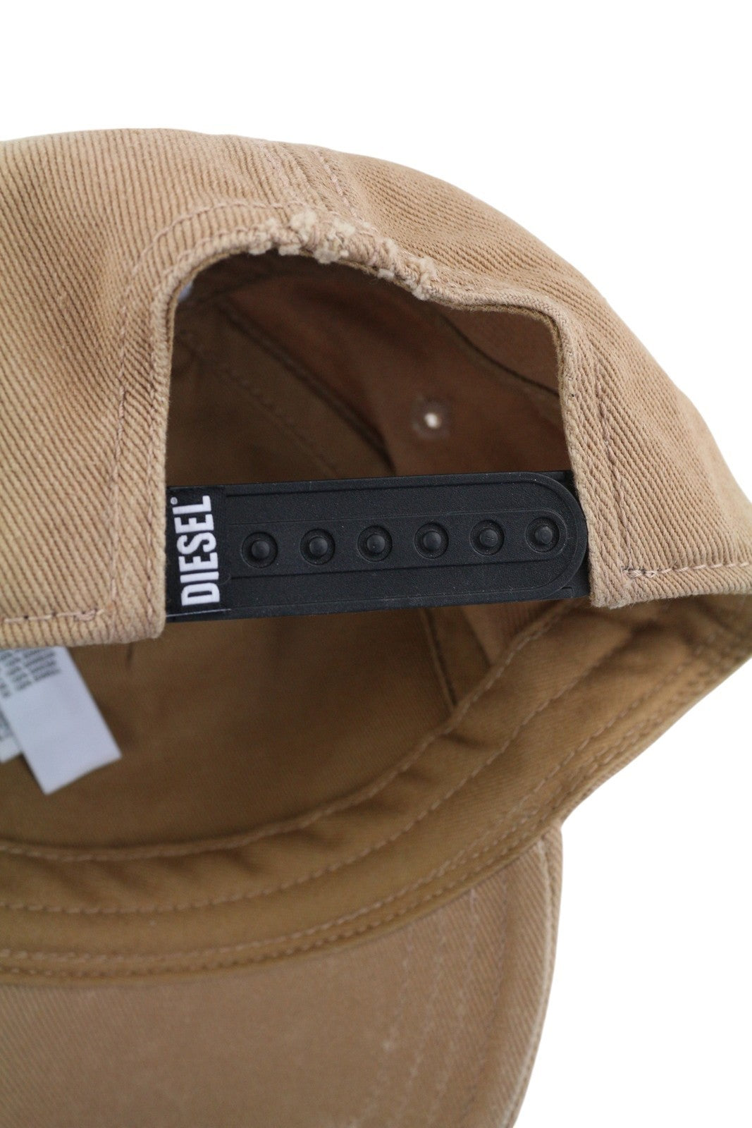 DIESEL C-Stone Men Cap 1 Baseball D-Rill Usion Embroidered Brown Cotton RRP€70