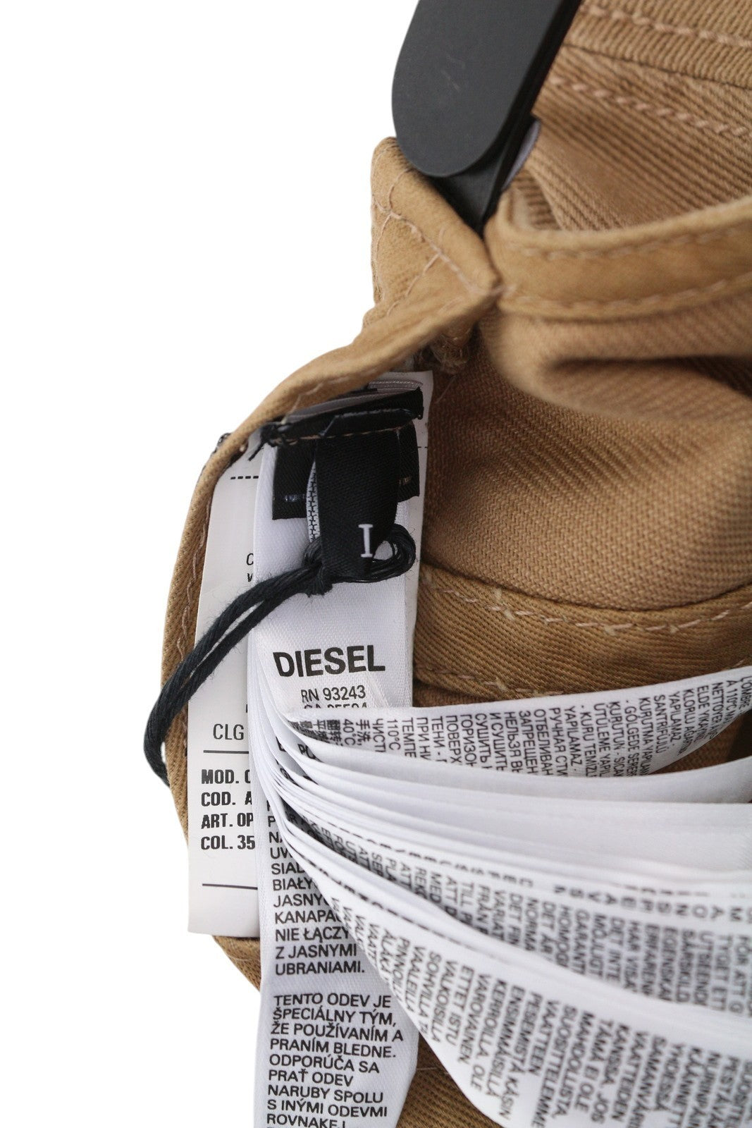 DIESEL C-Stone Men Cap 1 Baseball D-Rill Usion Embroidered Brown Cotton RRP€70