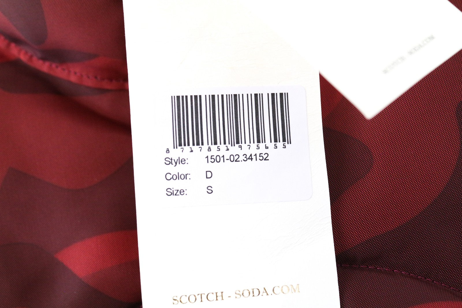 SCOTCH & SODA Men's S Camouflage Reversible Short Puffer Vest Snap Closure