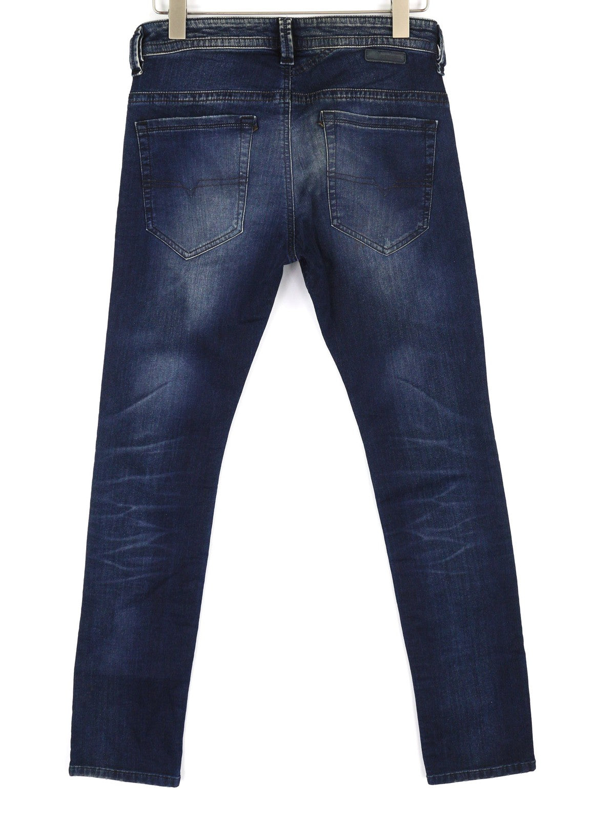 DIESEL Thavar-NE 0607U Mens Jeans W28 Sweat Jogg Slim Dark Blue Stretchy Ripped