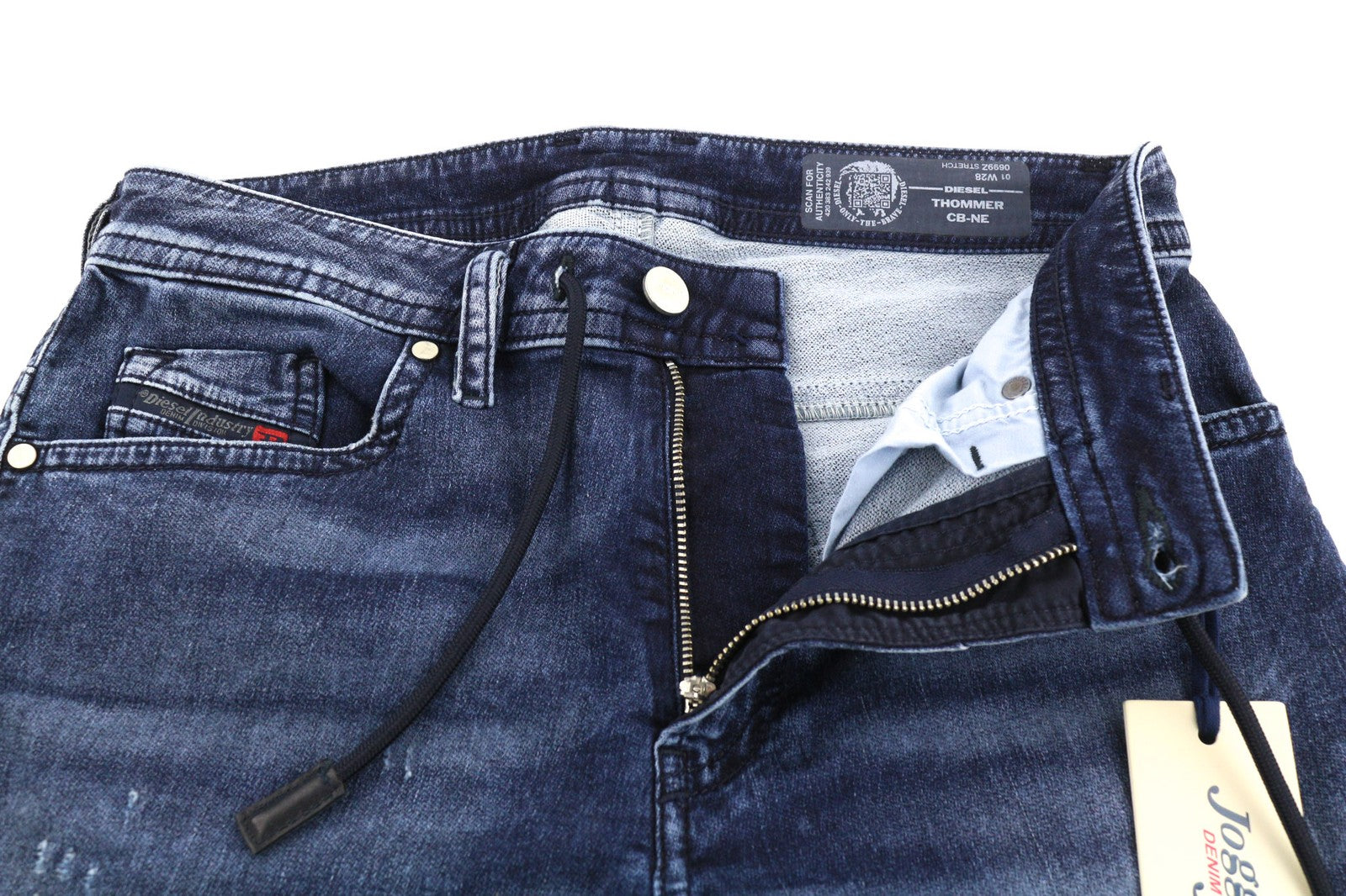 DIESEL Thommer CB-NE 0699Z Mens Jeans W28 Sweat Jogg Slim  Blue Stretchy