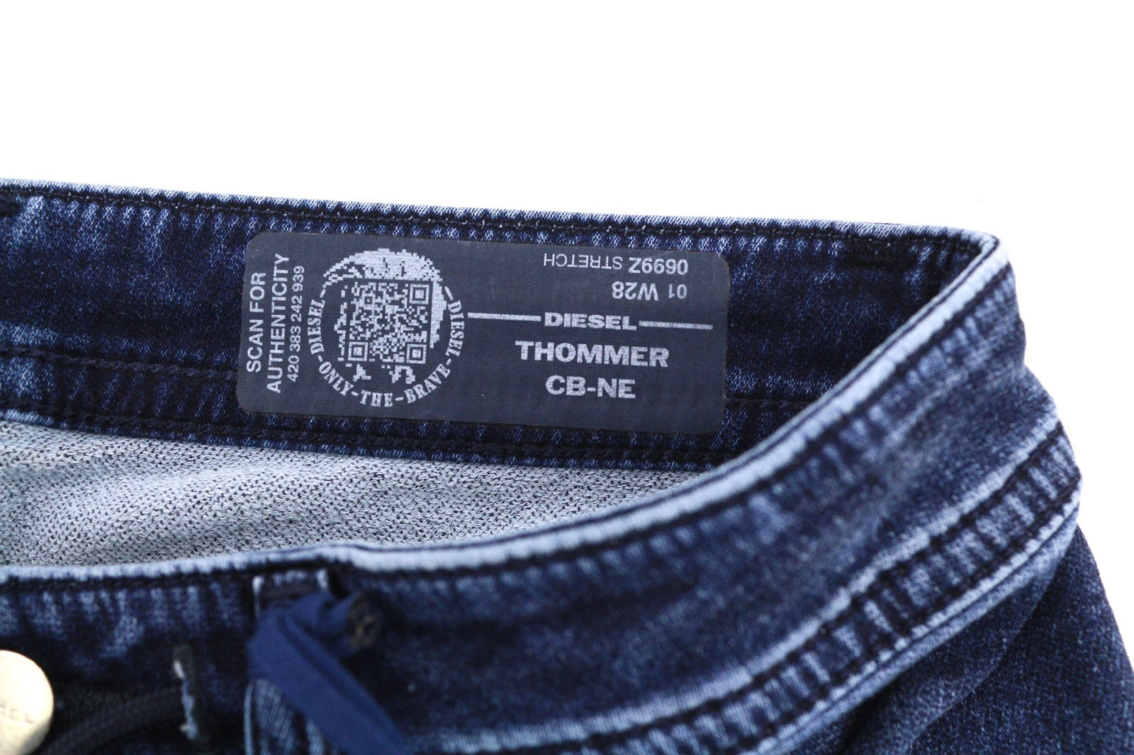 DIESEL Thommer CB-NE 0699Z Mens Jeans W28 Sweat Jogg Slim  Blue Stretchy