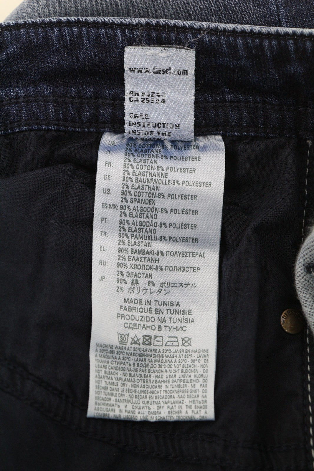 DIESEL Thommer CB-NE 0699Z Mens Jeans W28 Sweat Jogg Slim  Blue Stretchy