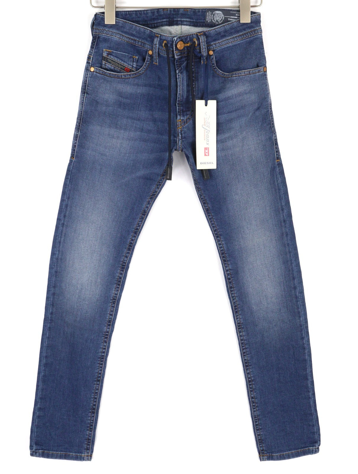 DIESEL Thommer CB-NE 0699Y Mens Jeans W26 Sweat Jogg Slim Blue Stretchy Washed