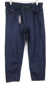 DIESEL Dagh-XP 084ZF Men Jeans W34/L32 Regular Fit Straight Dark Blue Cotton