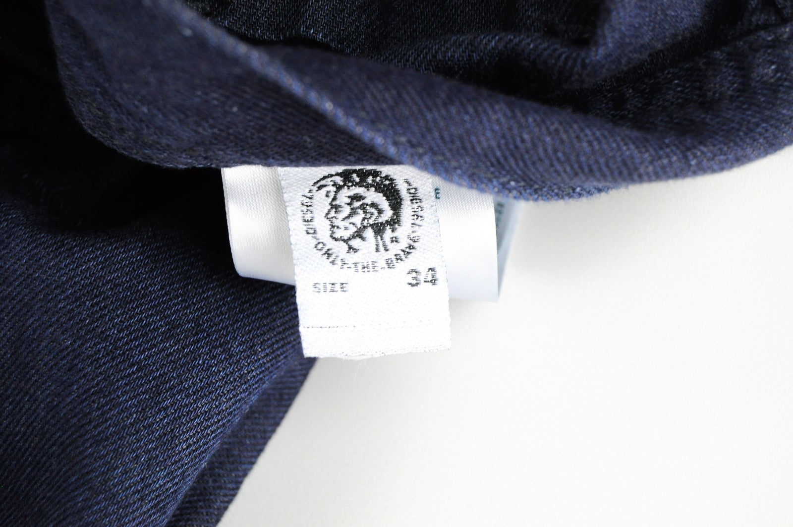 DIESEL Dagh-XP 084ZF Men Jeans W34/L32 Regular Fit Straight Dark Blue Cotton