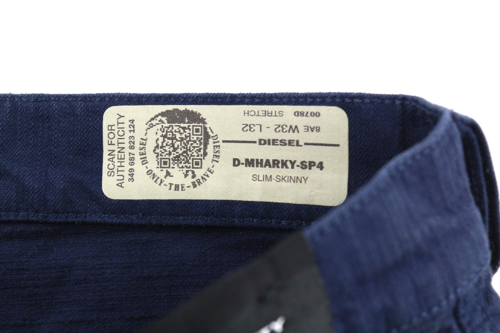 DIESEL D-Mharky-SP4 0078D Mens Jeans W32/L32 Slim Skinny  Blue Stretchy