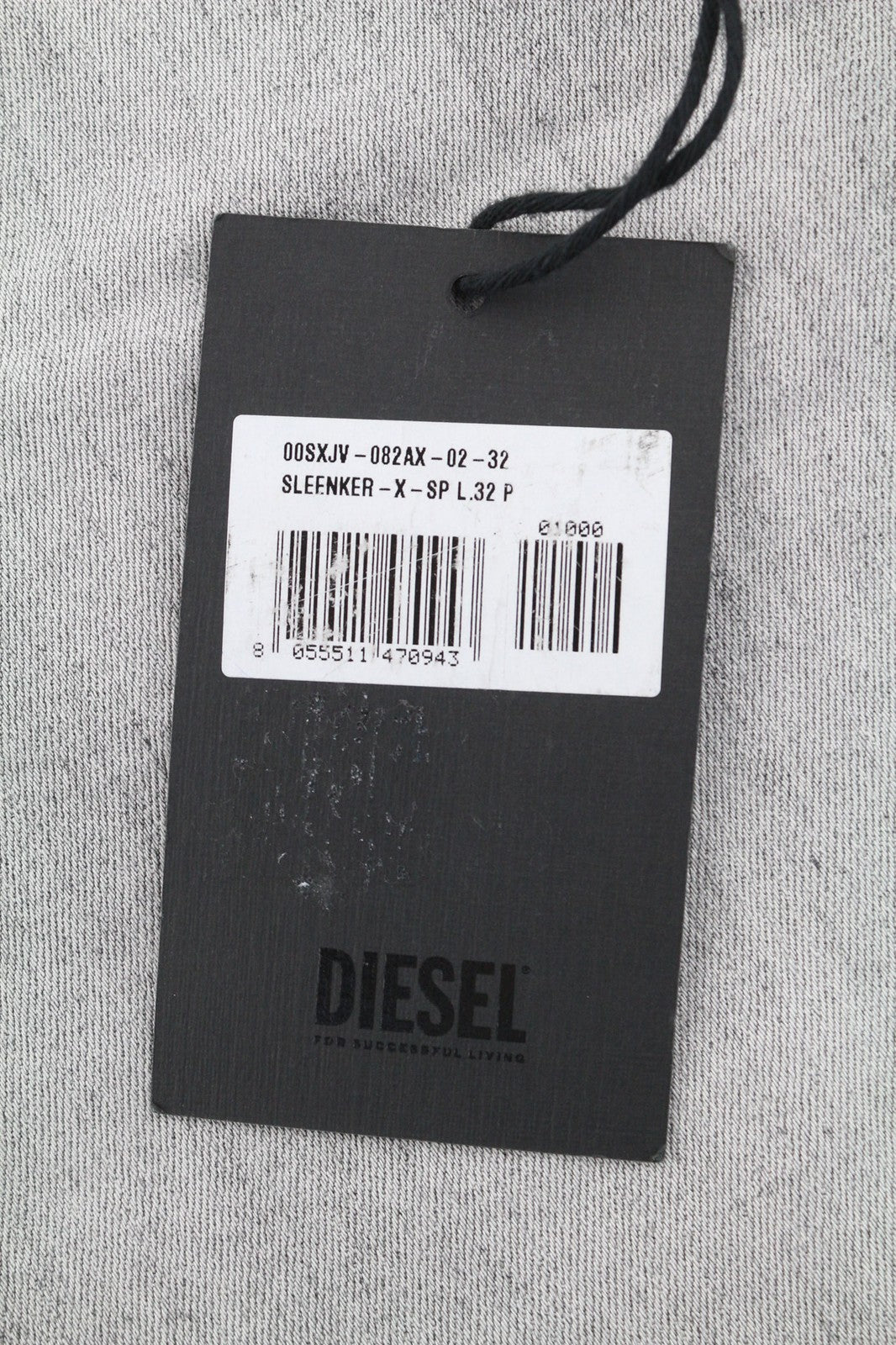 DIESEL Sleenker-X-SP 082AX Mens Jeans W32/L32 Slim Skinny  Washed Grey Stretchy