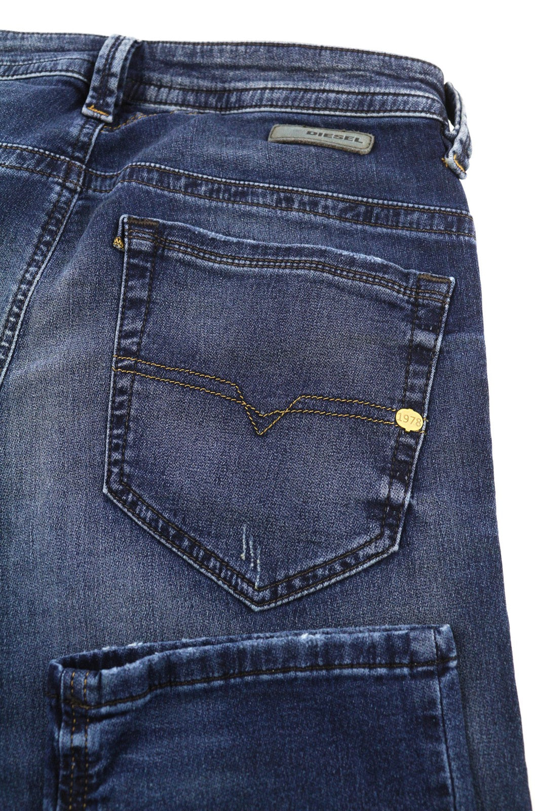 DIESEL Thavar-NE 0662L Men Jeans W28 Sweat Jogg Slim  Blue Stretchy Distressed