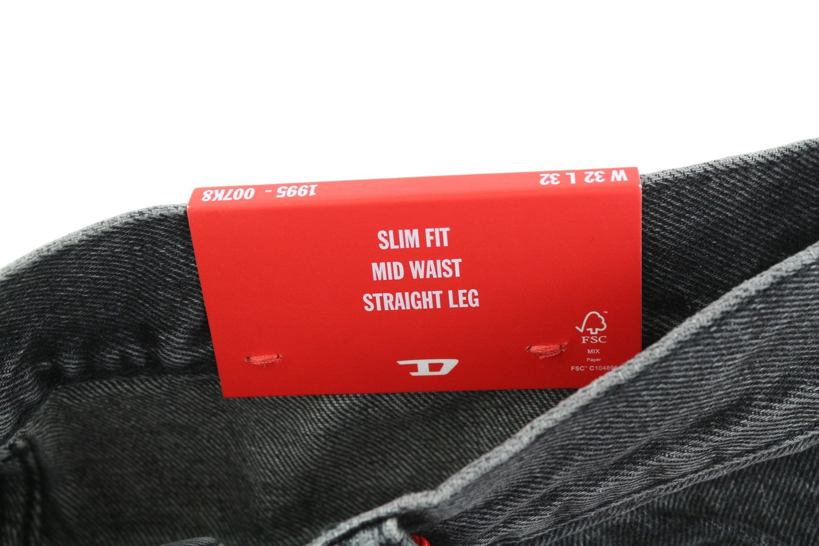 DIESEL 1995 D-SARK 007K8 Men Jeans W32/L32 Slim  Straight Distress Grey RRP€195