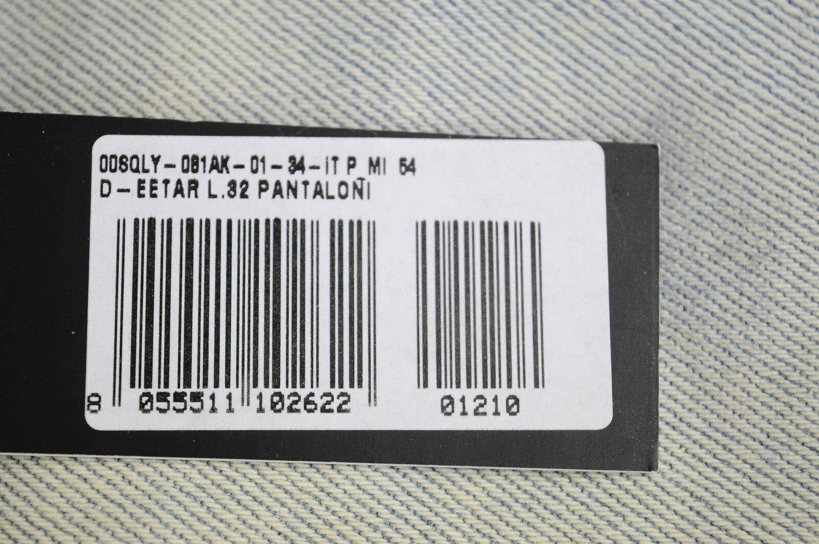 DIESEL D-Eetar 081AK Mens Jeans W34/L32 Stretchy Blue Aged Ripped Carrot