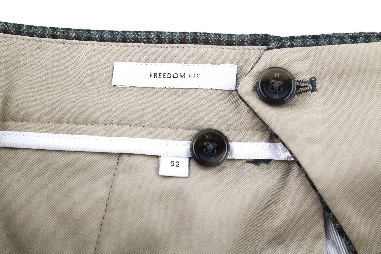 PT TORINO Men Trousers 52 W37 Freedom Grey Brown Patterned Pure Wool Pleated