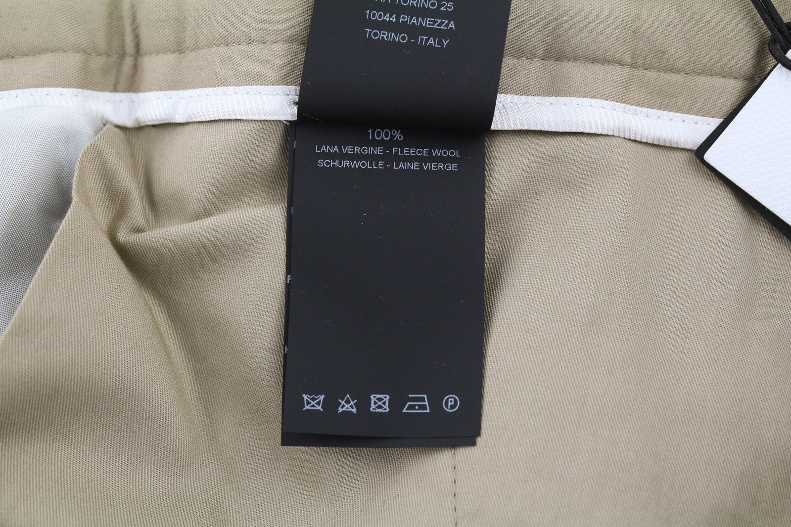 PT TORINO Men Trousers 50 W36 Soft  Pure Wool Grey Patterned Pleated Dress