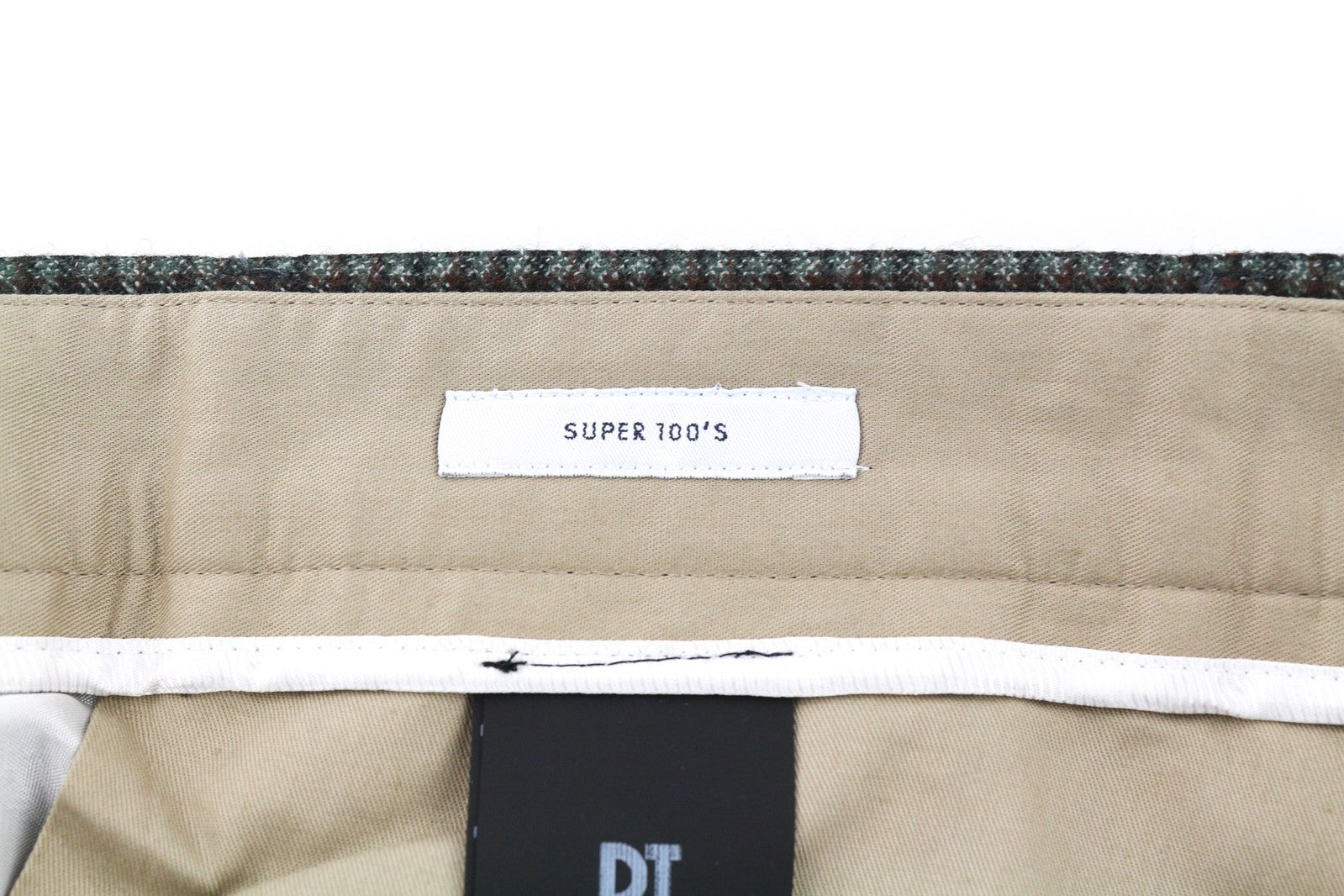 PT TORINO Men Trousers 50 W36 Soft  Pure Wool Grey Patterned Pleated Dress