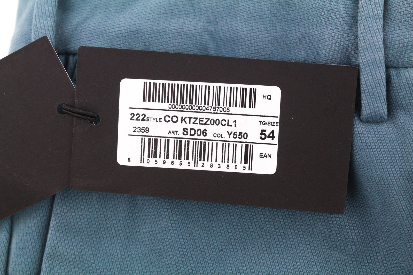 PT TORINO Men Trousers 54 W38 Skinny  Cotton Stretchy Blue Dress Pleated Front