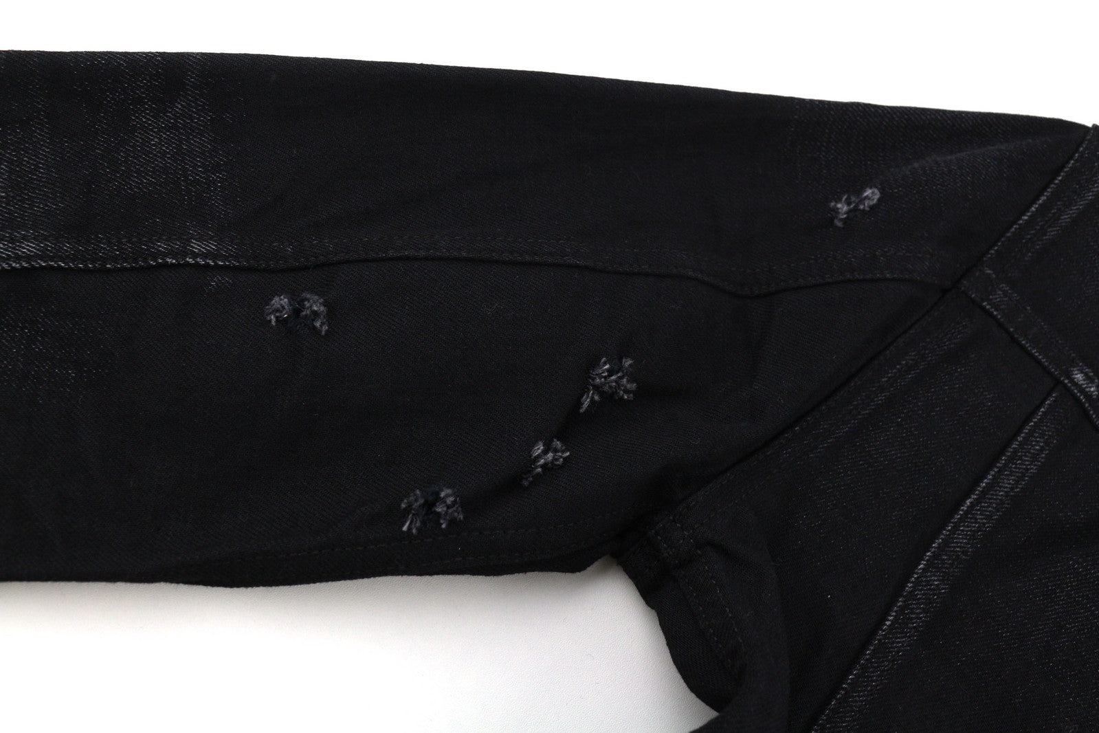 NUDIE Billy Men Jacket XS Rebel Black B01 Washed Buttoned  Neck Pockets