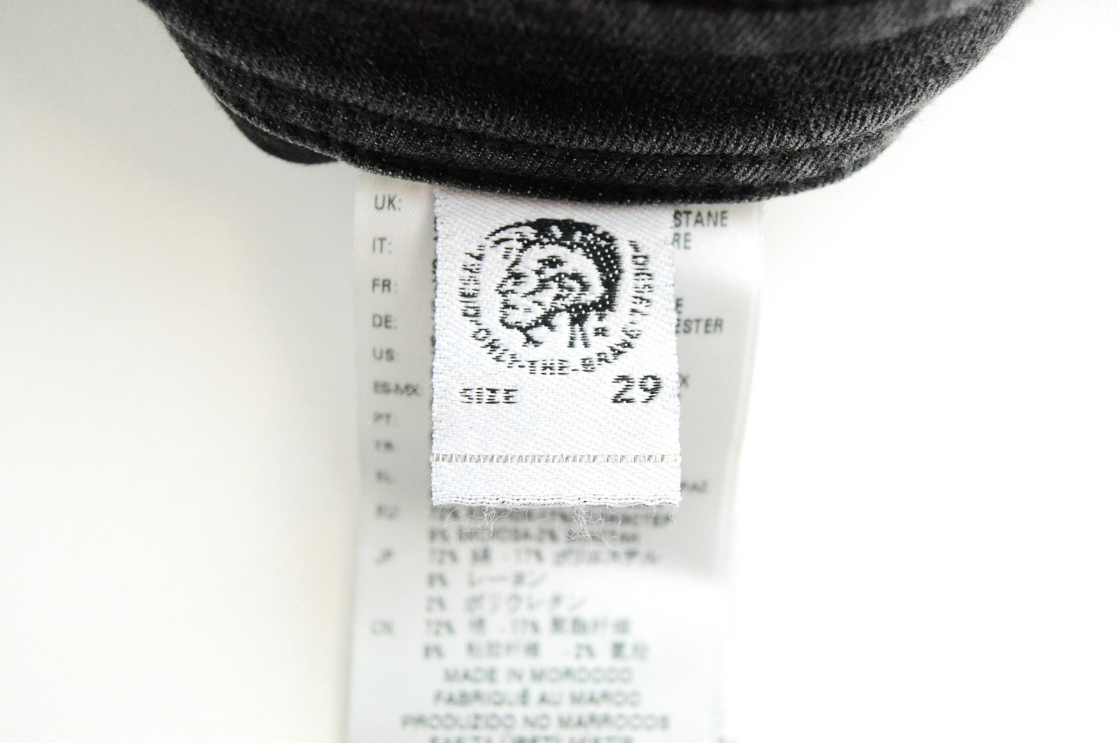 DIESEL Thommer R266U Men Jeans W29/L32 Slim Skinny Grey Stretch Cotton