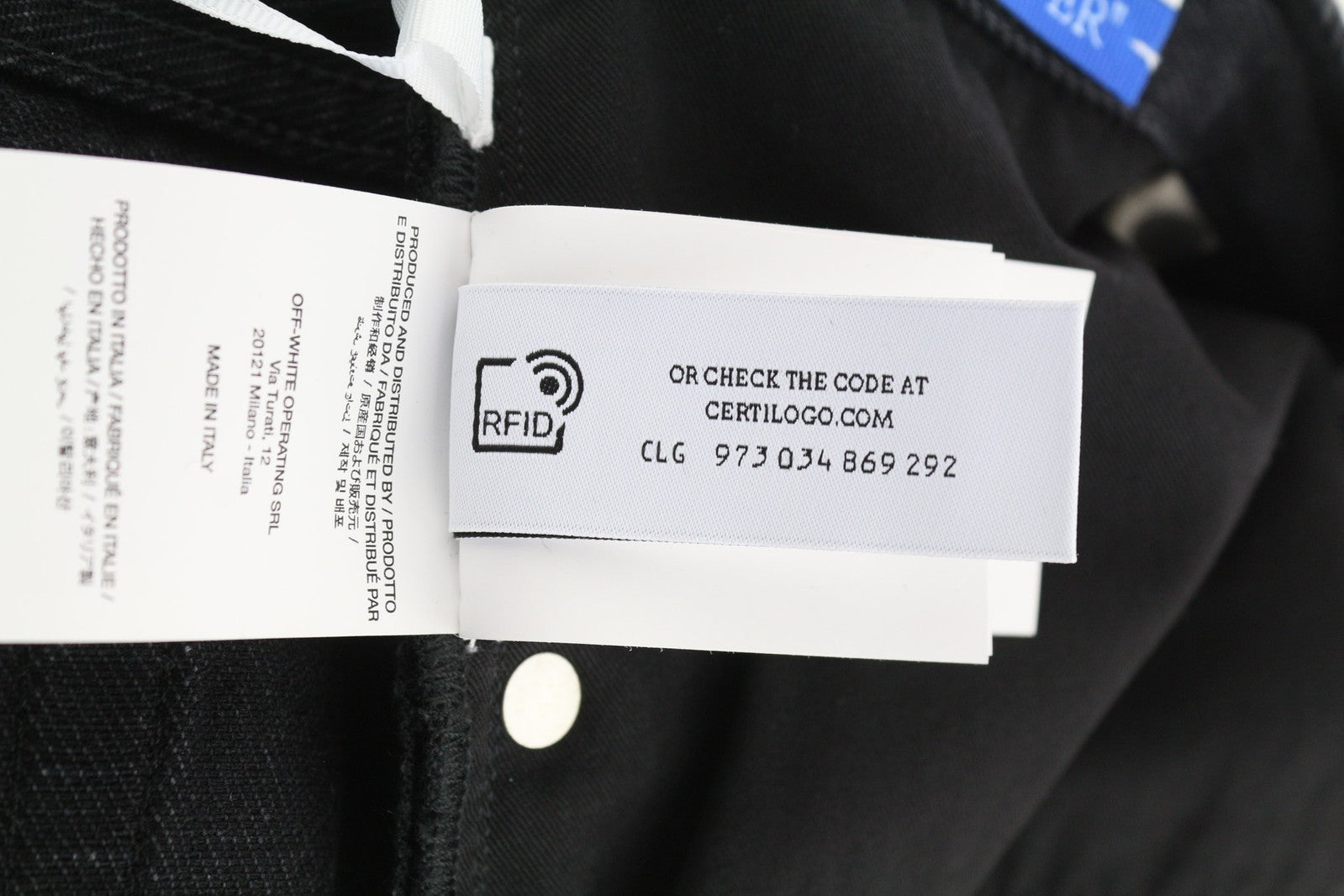 OFF-WHITE Men Jeans 30 Zip Detailed Skate Vintage Black Butto-Fly RRP€550