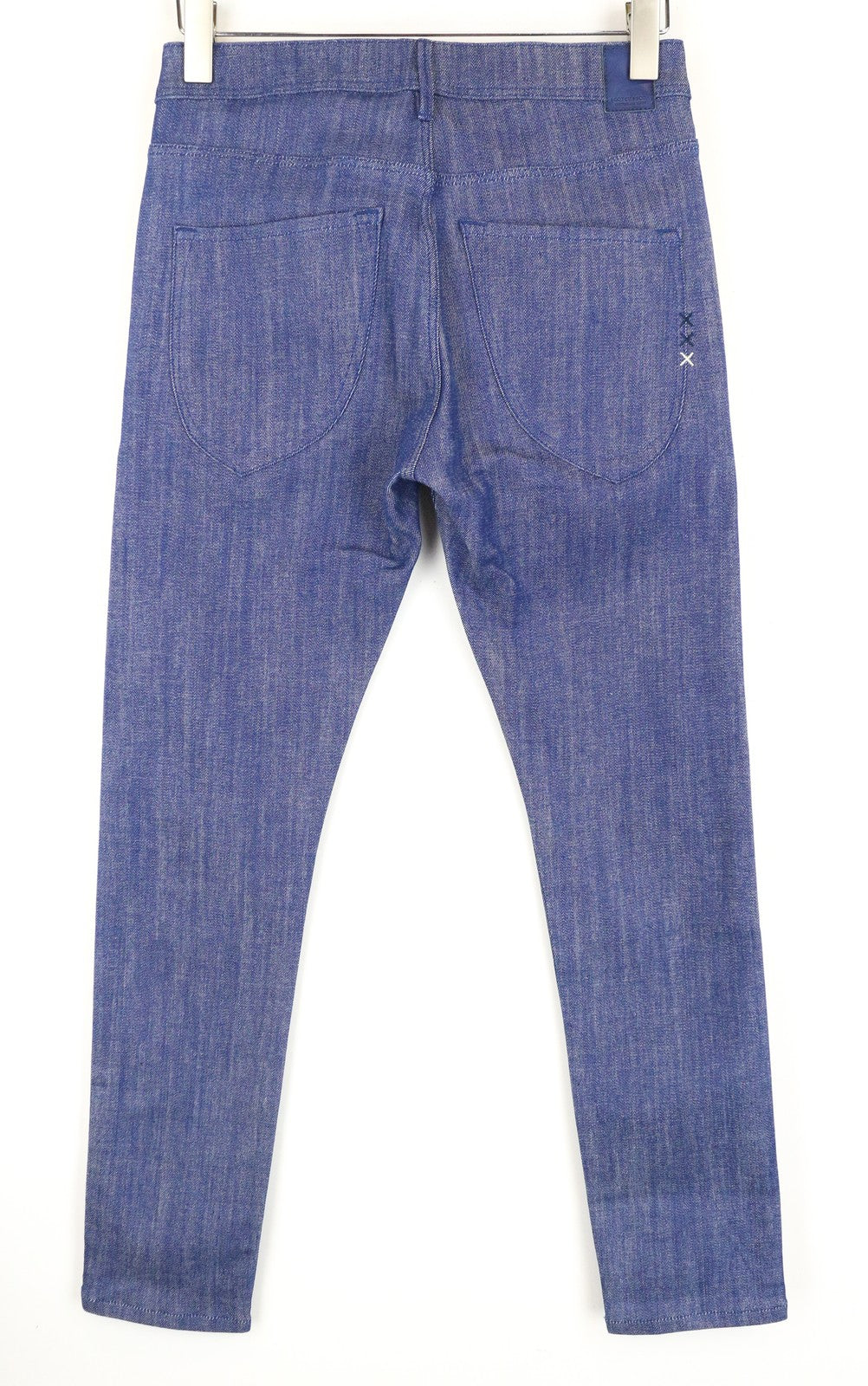 SCOTCH &amp; SODA Blauw vyriški džinsai ~W30/L30 Indigo Slim Hem laisvalaikio su užtrauktuku 