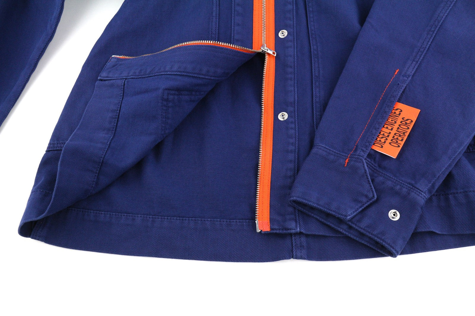 DIESEL De-Angelica-SP Womens Dress L Long Sleeve Full Zip Pockets Denim RRP€295