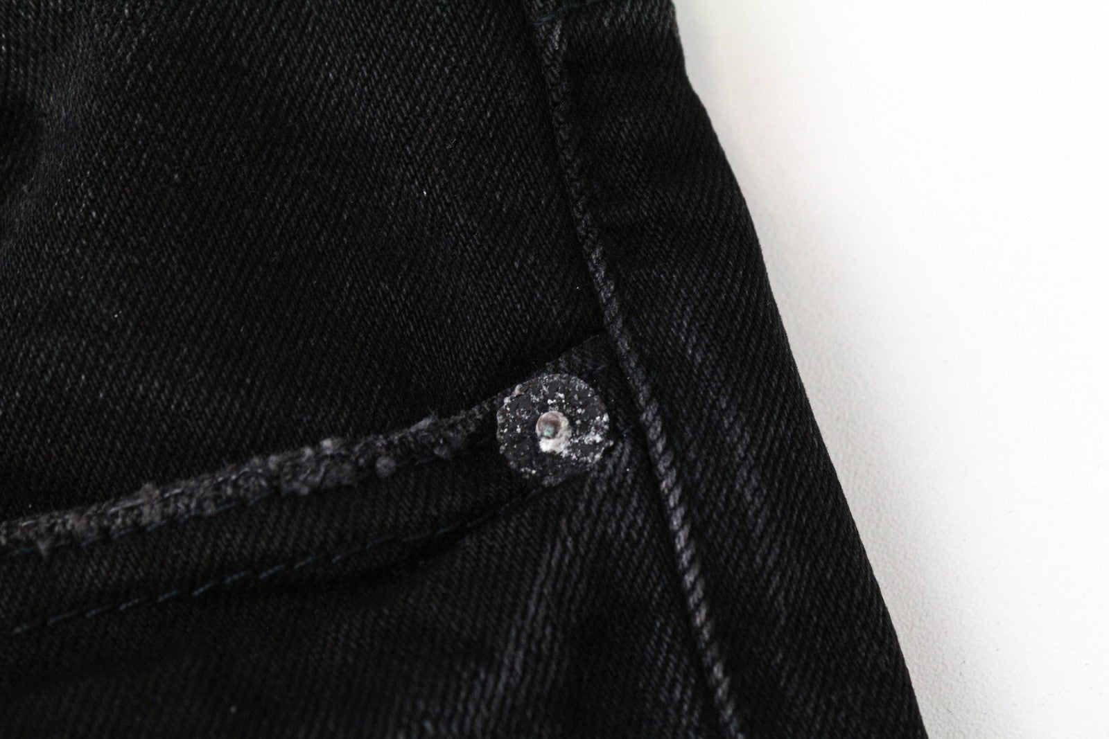 DENHAM Monroe Women's Jeans W24/L30 Tapered Girlfriend Distressed Black Washed