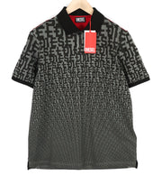 DIESEL T-Smith-Mon Polo Mens T-Shirt XL Short Sleeve Cotton Black RRP€150
