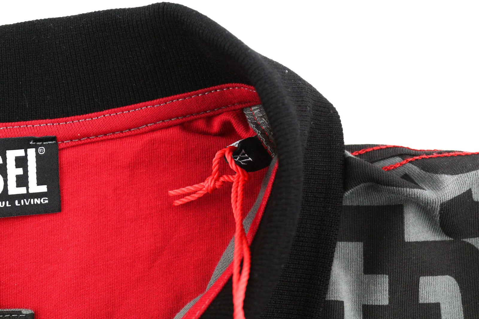 DIESEL T-Smith-Mon Polo Mens T-Shirt XL Short Sleeve Cotton Black RRP€150