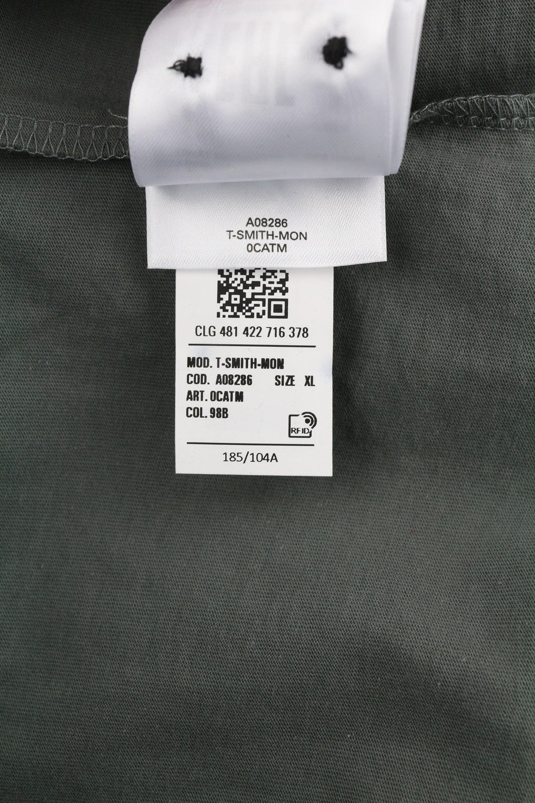 DIESEL T-Smith-Mon Polo Mens T-Shirt XL Short Sleeve Cotton Black RRP€150