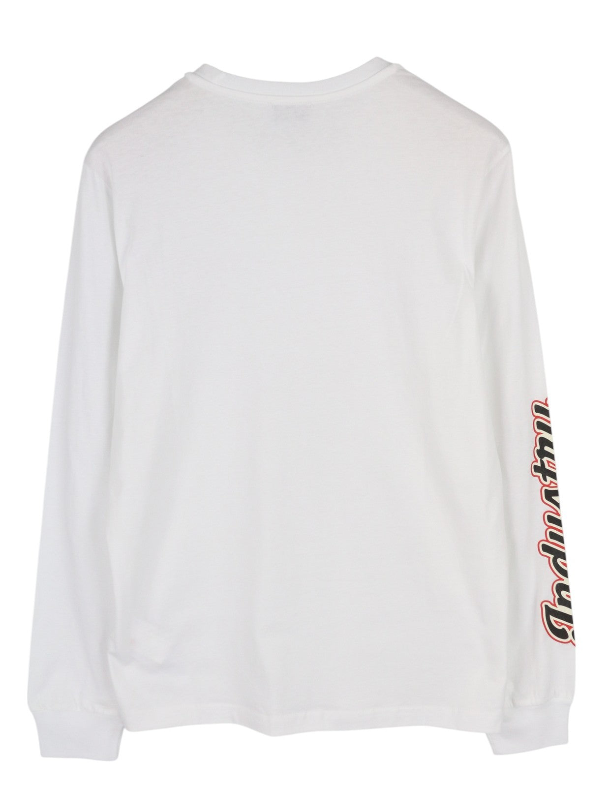 DIESEL T-Diegos-LS-K27 Men T-Shirt L White Cotton Long Sleeved Crew Neck Tricot