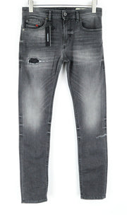 DIESEL Thommer R266U Men Jeans W30/L32 Slim Skinny Fit Grey Washed Jeans