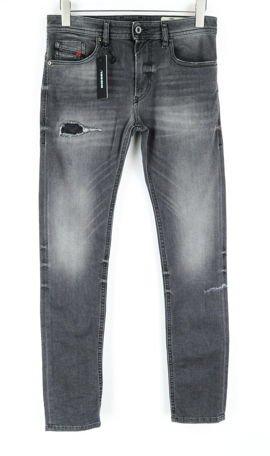 DIESEL Thommer R266U Men Jeans W30/L32 Slim Skinny Fit Grey Washed Jeans