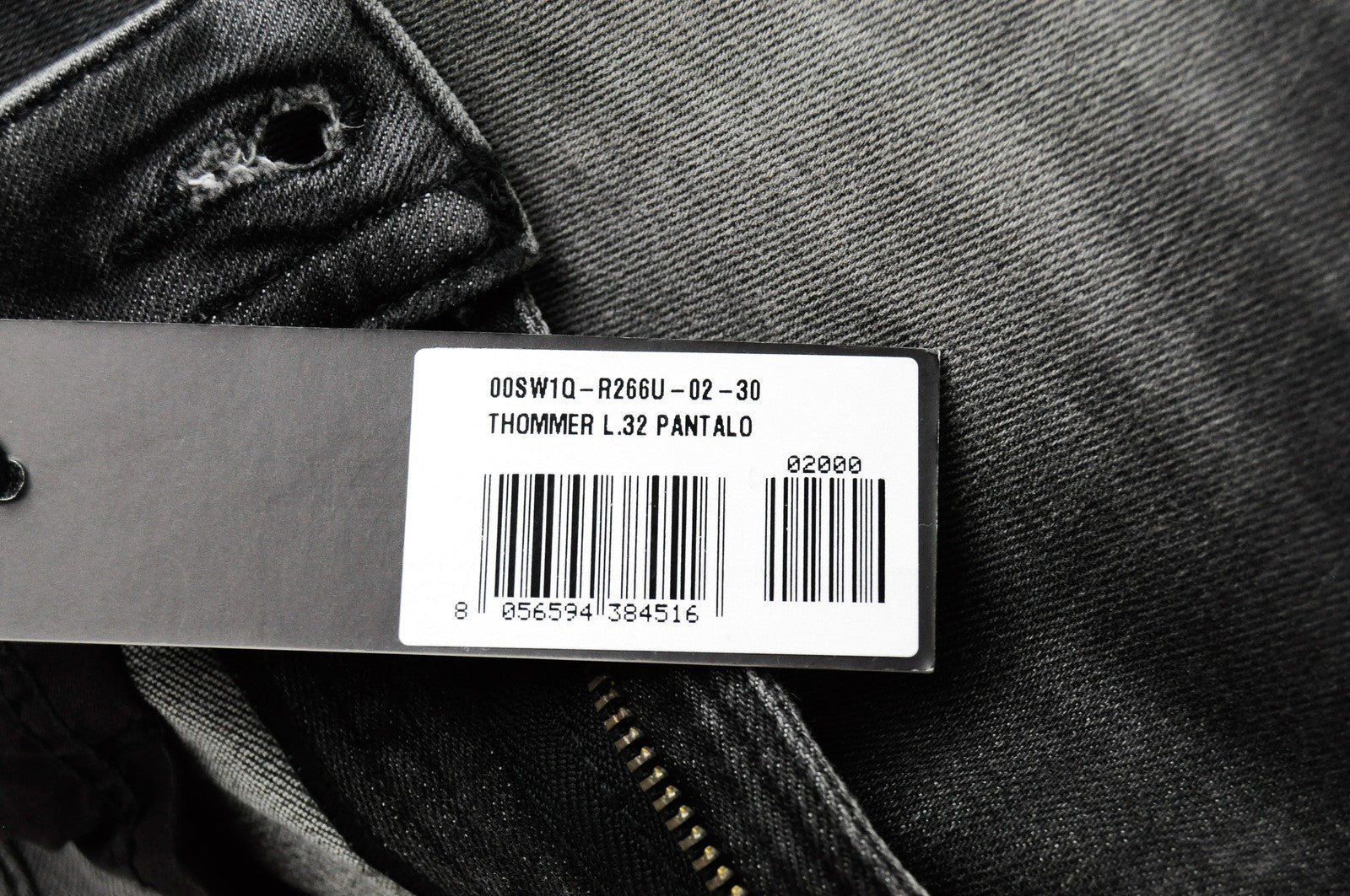 DIESEL Thommer R266U Men Jeans W30/L32 Slim Skinny Fit Grey Washed Jeans