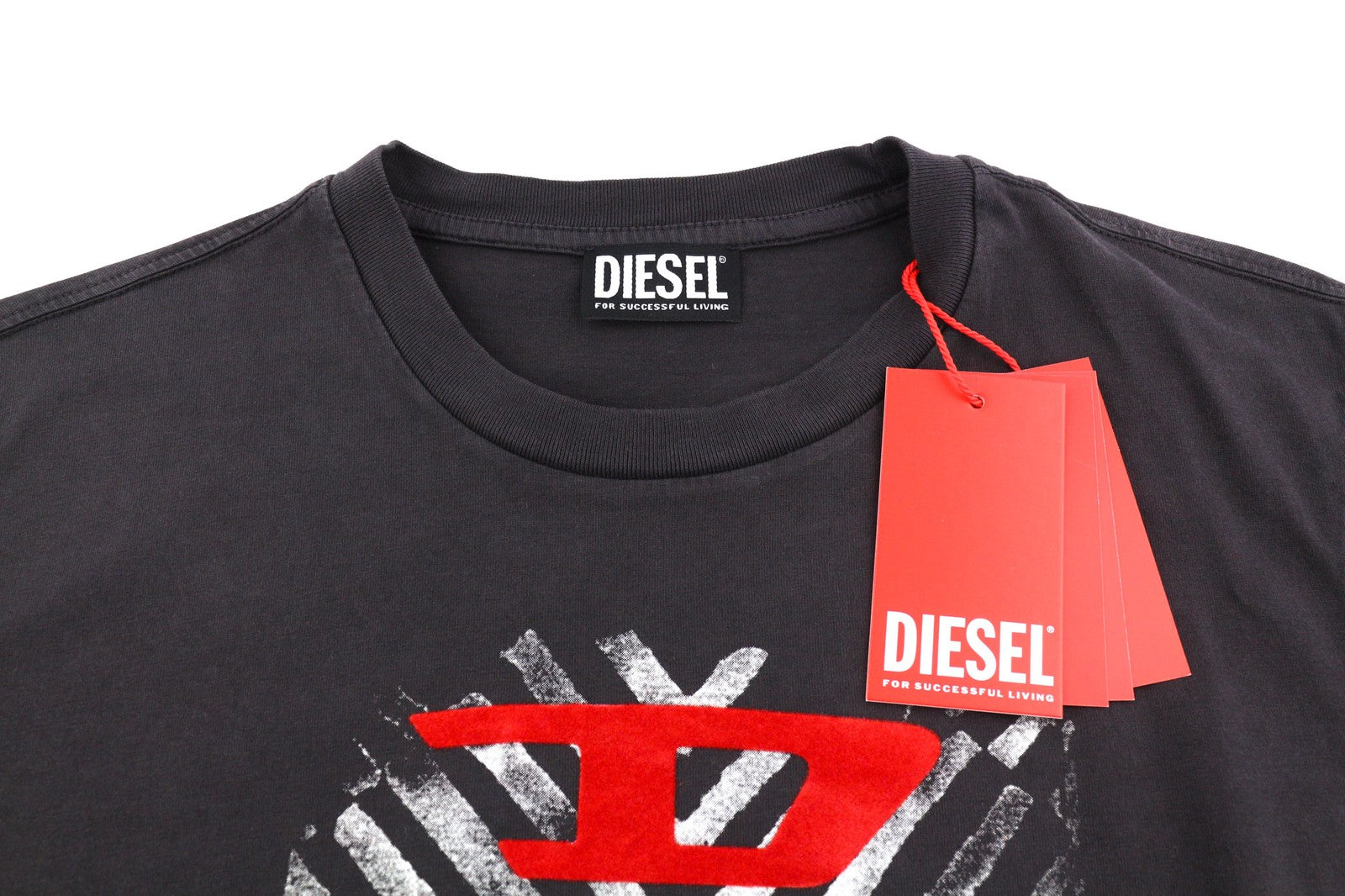 DIESEL T-Diegor-C16 Mens T-Shirt 2XL Short Sleeve Crew Neck  Black RRP€70