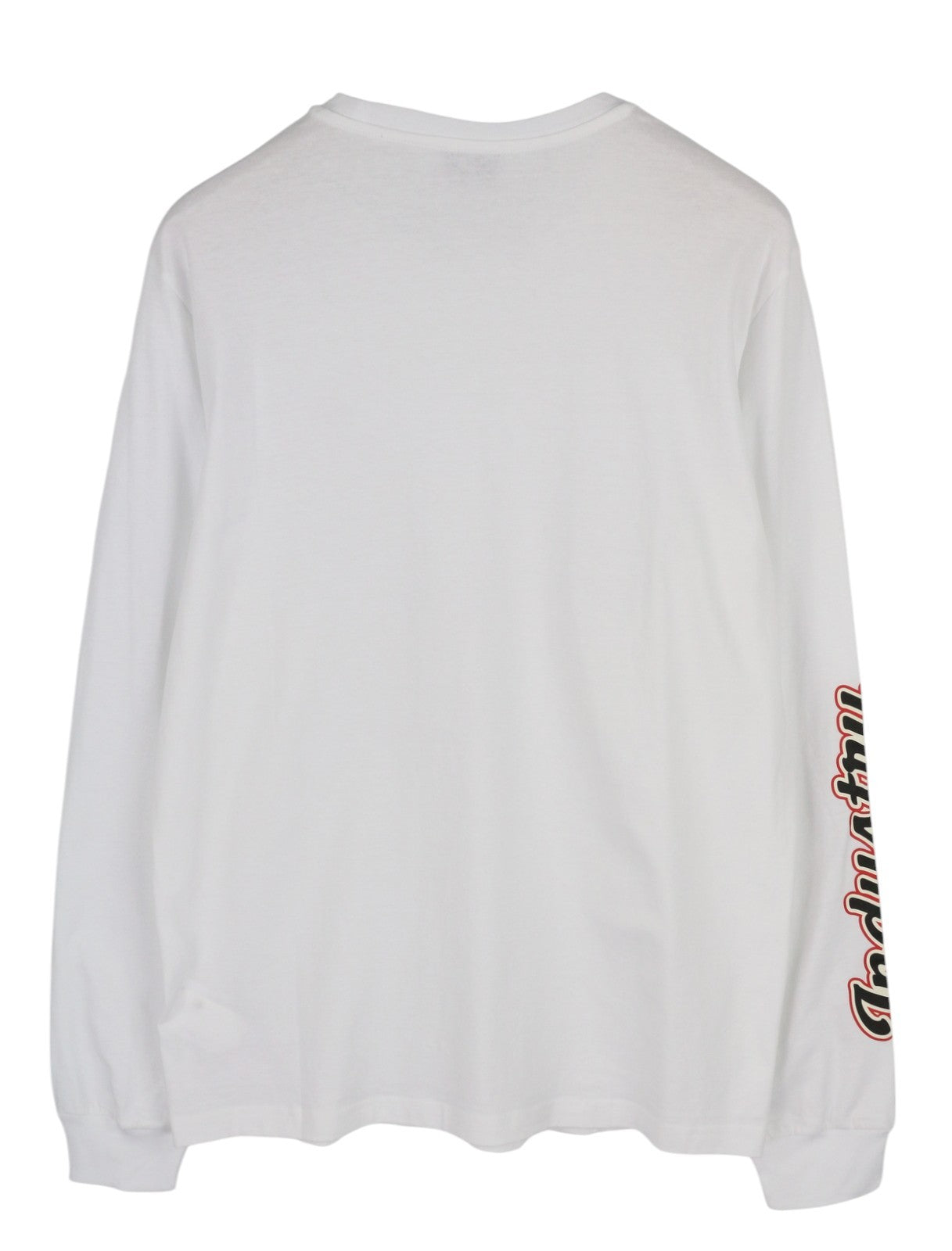 DIESEL T-Diegos-LS-K27 Men T-Shirt XL White Cotton Long Sleeved Crew Collar Logo