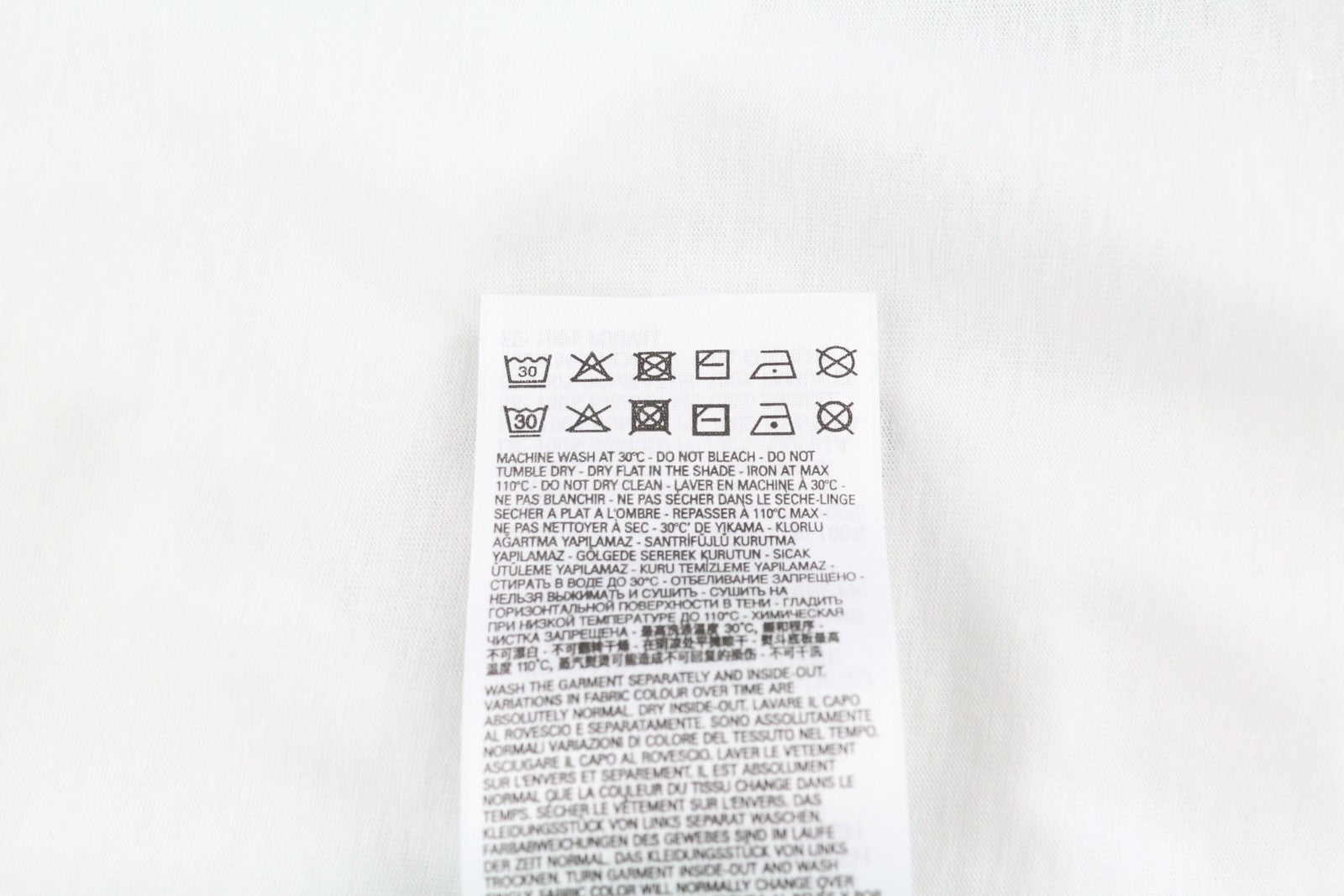 DIESEL T-Diegos-LS-K27 Men T-Shirt XL White Cotton Long Sleeved Crew Collar Logo