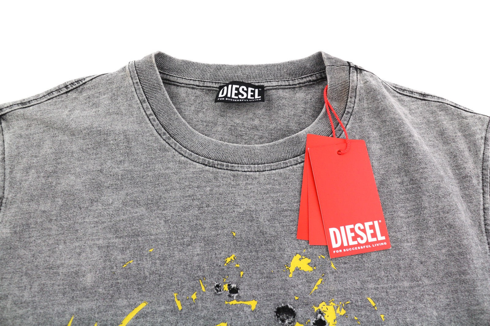 DIESEL T-Just-E30 Mens T-Shirt L Short Sleeve Crew Collar Dark Tricot Casual