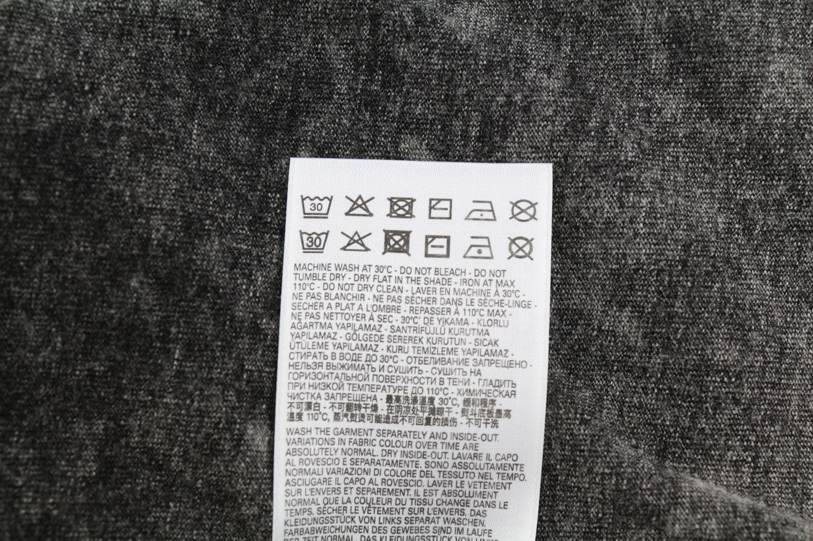 DIESEL T-Just-E30 Mens T-Shirt L Short Sleeve Crew Collar Dark Tricot Casual