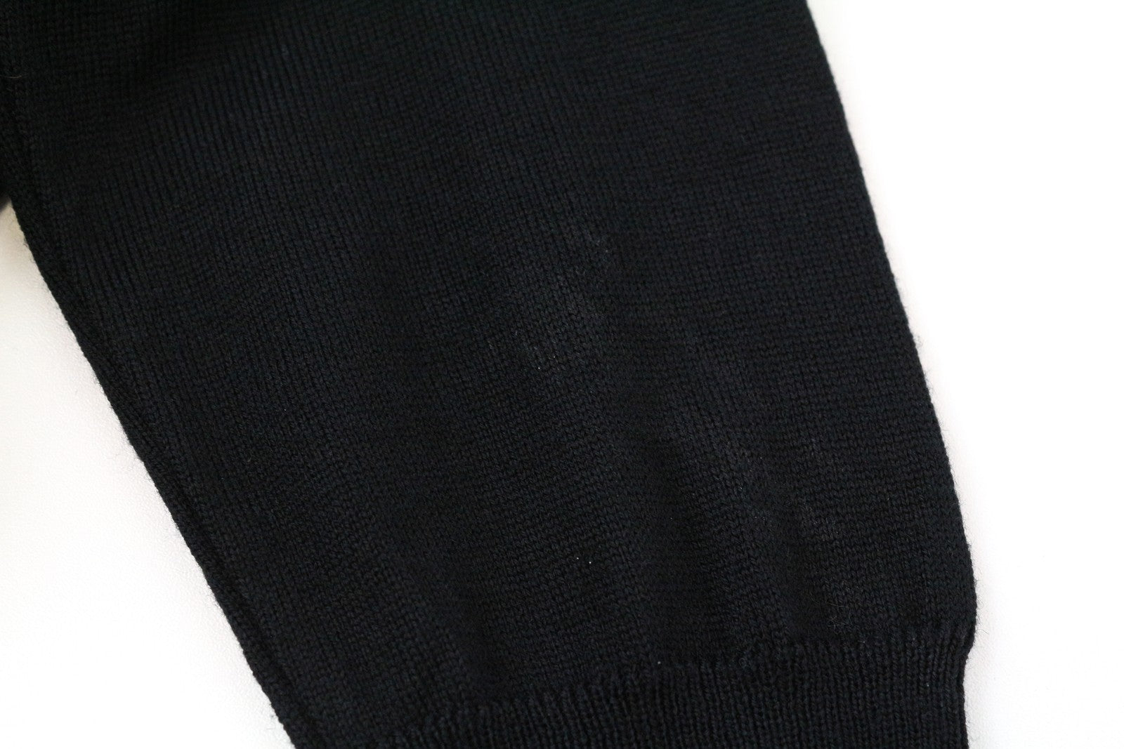 RICHMOND X Men's Jumper 50 Virgin Wool Knitted Sweater Striped Slogan Black